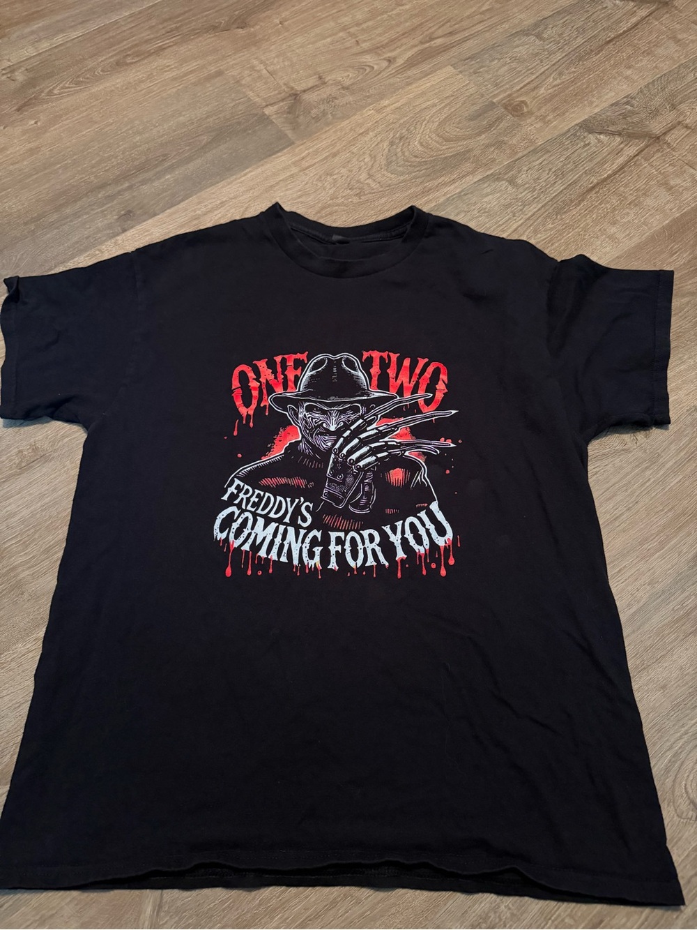 Black Freddy Graphic Short Sleeve Tee